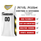 Custom White Mosaic Gradient Fashion Sports Uniform Basketball Jersey