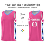 Custom Pink Mosaic Gradient Fashion Sports Uniform Basketball Jersey