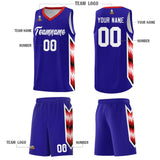 Custom Royal Mosaic Gradient Fashion Sports Uniform Basketball Jersey
