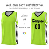 Custom Neon Green Mosaic Gradient Fashion Sports Uniform Basketball Jersey