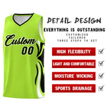Custom Light Green Black-White Graffiti Pattern Side Curve Pattern Sports Uniform Basketball Jersey Sets