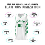 Custom White Side Lightning Pattern Sports Uniform Basketball Jersey