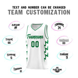 Custom White Side Lightning Pattern Sports Uniform Basketball Jersey