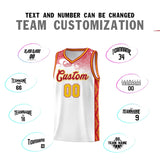 Custom White Personalized Cloud Pattern Sports Sets Uniform Basketball Jersey