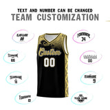 Custom Black Personalized Cloud Pattern Sports Sets Uniform Basketball Jersey