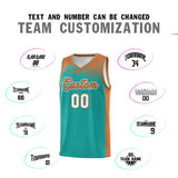 Custom Aqua Personalized Cloud Pattern Sports Sets Uniform Basketball Jersey