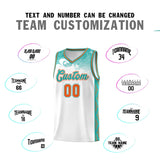 Custom White Personalized Cloud Pattern Sports Sets Uniform Basketball Jersey