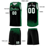 Custom Black Personalized Cloud Pattern Sports Sets Uniform Basketball Jersey