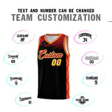 Custom Black Personalized Cloud Pattern Sports Sets Uniform Basketball Jersey