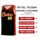 Custom Black Personalized Cloud Pattern Sports Sets Uniform Basketball Jersey