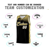 Custom Black Personalized Cloud Pattern Sports Sets Uniform Basketball Jersey
