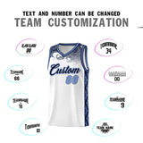 Custom White Personalized Cloud Pattern Sports Sets Uniform Basketball Jersey