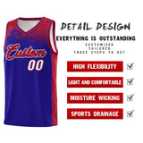 Custom Royal Personalized Cloud Pattern Sports Sets Uniform Basketball Jersey