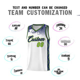 Custom White Personalized Cloud Pattern Sports Sets Uniform Basketball Jersey