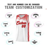 Custom White Personalized Cloud Pattern Sports Sets Uniform Basketball Jersey