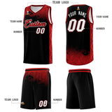 Custom Black Personalized Cloud Pattern Sports Sets Uniform Basketball Jersey