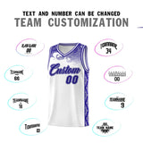 Custom White Personalized Cloud Pattern Sports Sets Uniform Basketball Jersey