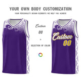 Custom Purple Personalized Cloud Pattern Sports Sets Uniform Basketball Jersey