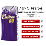 Custom Purple Personalized Cloud Pattern Sports Sets Uniform Basketball Jersey
