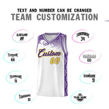 Custom White Personalized Cloud Pattern Sports Sets Uniform Basketball Jersey