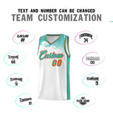 Custom White Personalized Cloud Pattern Sports Sets Uniform Basketball Jersey