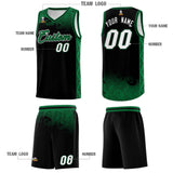 Custom Black Personalized Cloud Pattern Sports Sets Uniform Basketball Jersey