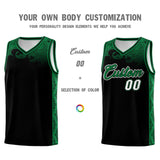 Custom Black Personalized Cloud Pattern Sports Sets Uniform Basketball Jersey
