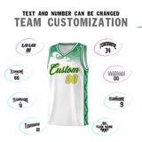 Custom White Personalized Cloud Pattern Sports Sets Uniform Basketball Jersey