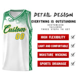 Custom White Personalized Cloud Pattern Sports Sets Uniform Basketball Jersey