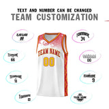Custom White Personalized Cloud Pattern Sports Sets Uniform Basketball Jersey