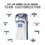 Custom White Personalized Cloud Pattern Sports Sets Uniform Basketball Jersey