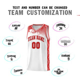 Custom White Personalized Cloud Pattern Sports Sets Uniform Basketball Jersey