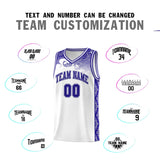 Custom White Personalized Cloud Pattern Sports Sets Uniform Basketball Jersey