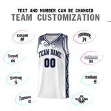 Custom White Personalized Cloud Pattern Sports Sets Uniform Basketball Jersey