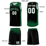 Custom Black Personalized Cloud Pattern Sports Sets Uniform Basketball Jersey