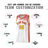 Custom White Personalized Cloud Pattern Sports Sets Uniform Basketball Jersey