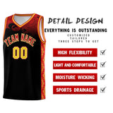 Custom Black Personalized Cloud Pattern Sports Sets Uniform Basketball Jersey