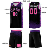Custom Black Personalized Cloud Pattern Sports Sets Uniform Basketball Jersey