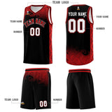 Custom Black Personalized Cloud Pattern Sports Sets Uniform Basketball Jersey
