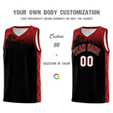 Custom Black Personalized Cloud Pattern Sports Sets Uniform Basketball Jersey