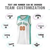 Custom White Personalized Cloud Pattern Sports Sets Uniform Basketball Jersey