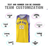 Custom Gold Personalized Cloud Pattern Sports Sets Uniform Basketball Jersey