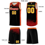 Custom Black Personalized Cloud Pattern Sports Sets Uniform Basketball Jersey