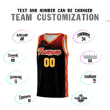Custom Black Personalized Cloud Pattern Sports Sets Uniform Basketball Jersey