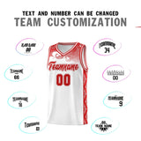 Custom White Personalized Cloud Pattern Sports Sets Uniform Basketball Jersey