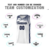Custom White Personalized Cloud Pattern Sports Sets Uniform Basketball Jersey