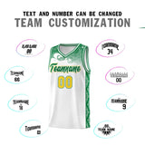Custom White Personalized Cloud Pattern Sports Sets Uniform Basketball Jersey