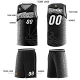 Custom Black Dot Scatter Graffiti Pattern Sports Uniform Basketball Jersey