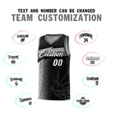 Custom Black Dot Scatter Graffiti Pattern Sports Uniform Basketball Jersey