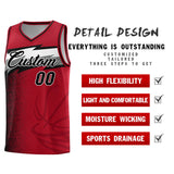 Custom Red Dot Scatter Graffiti Pattern Sports Uniform Basketball Jersey